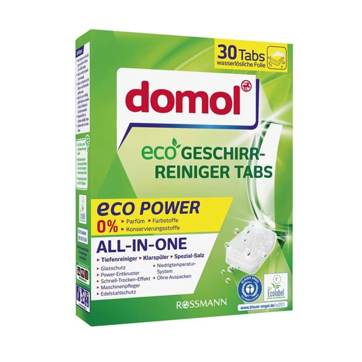 Domol Bulaşık Makinesi Tableti Eco Folyosuz 30'lu