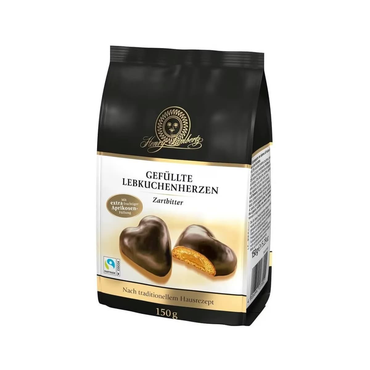 Lambertz Kayısı Dolgulu Bitter Çikolata Kaplı Kek 150 gr
