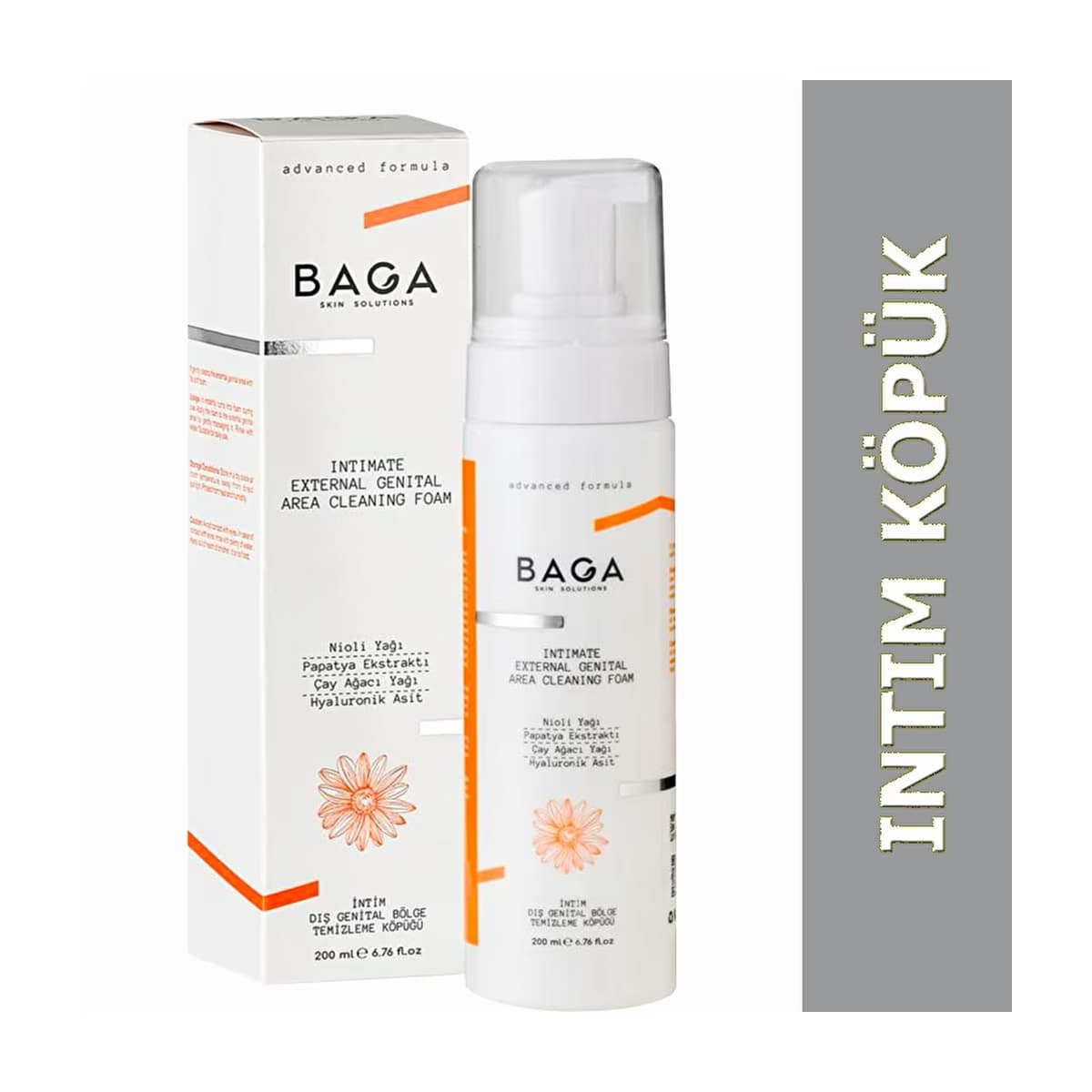 Baga Genital Bölge Temizleme Köpüğü 200 ml - Gratis
