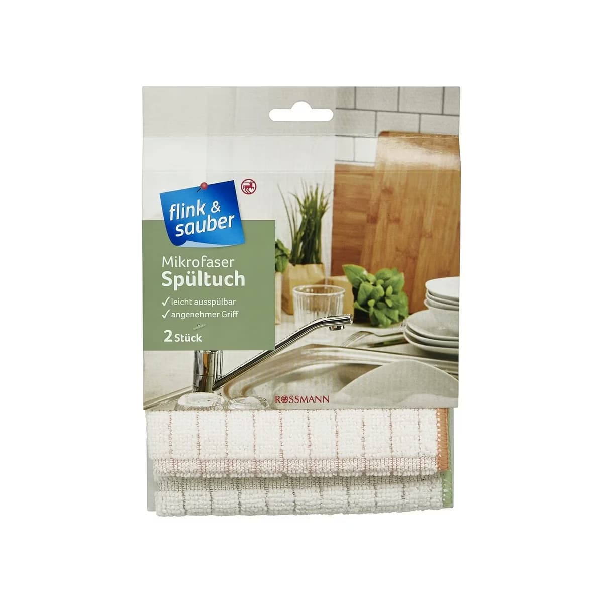 Flink & Sauber Mutfak Bezi Mikrofiber Premium, 30x30 cm 2'li