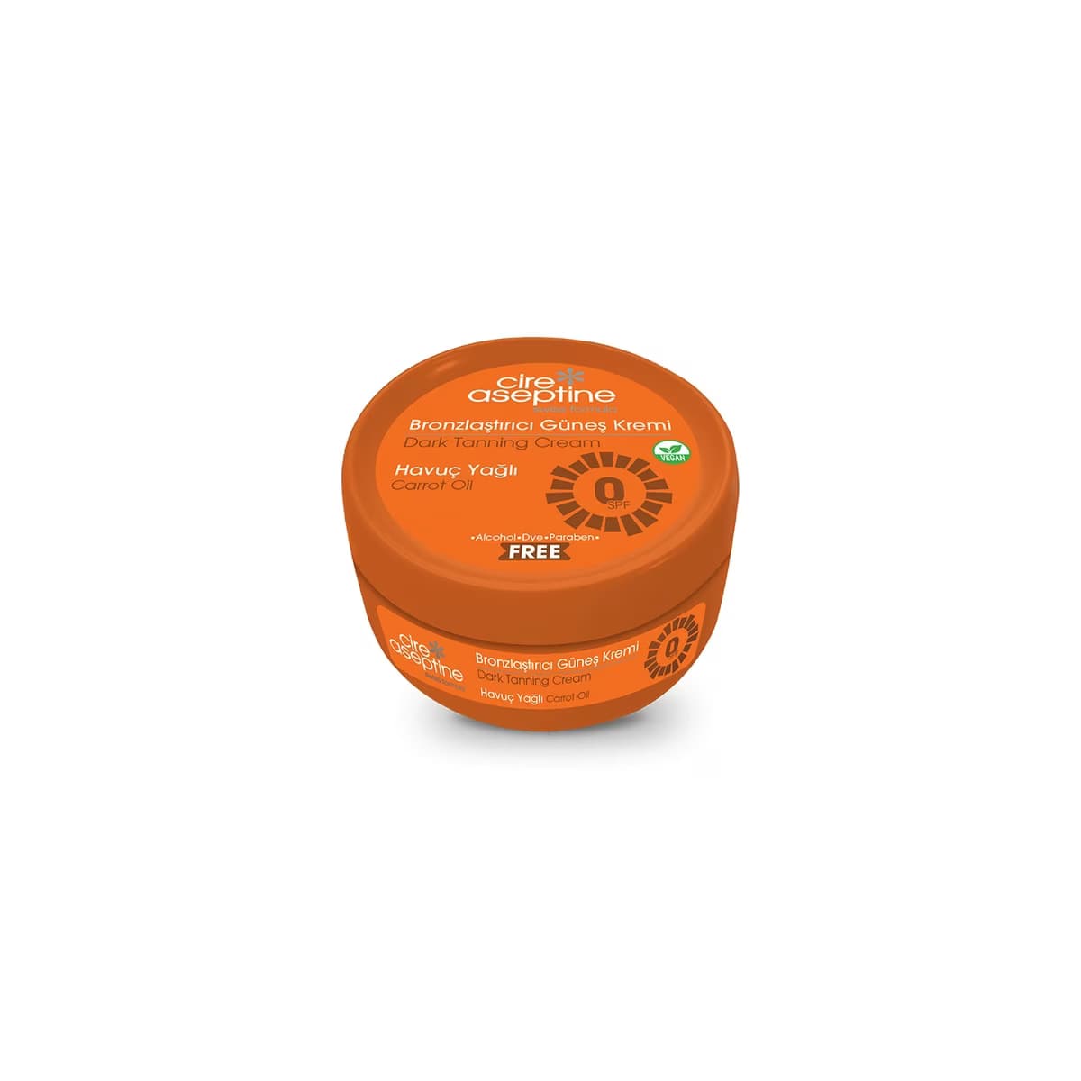 Cire Aseptine Havuçlu Bronzlaştırıcı 0SPF Güneş Kremi 200 ml - Gratis
