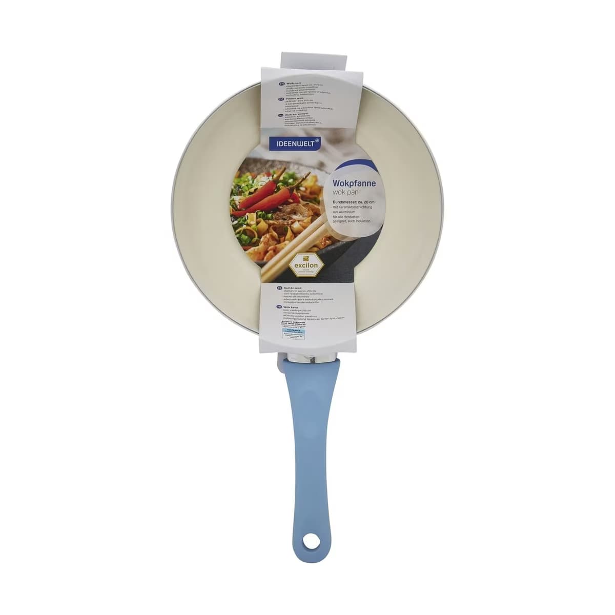Ideenwelt Wok Tava 20 Cm Seramık Kaplama Yeşil