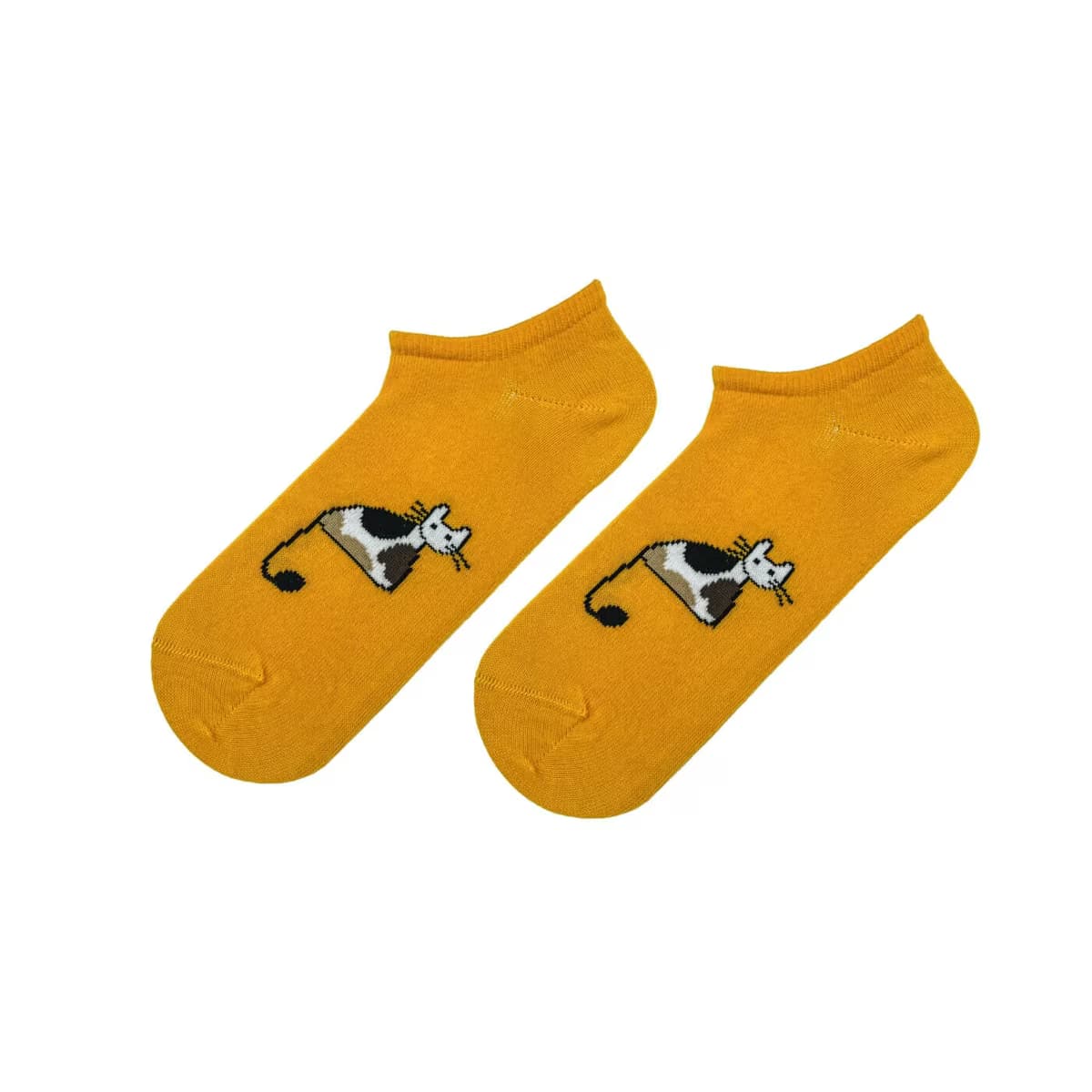 Carnaval Socks Sarı Kedi Desenli Patik Çorap, 1 adet