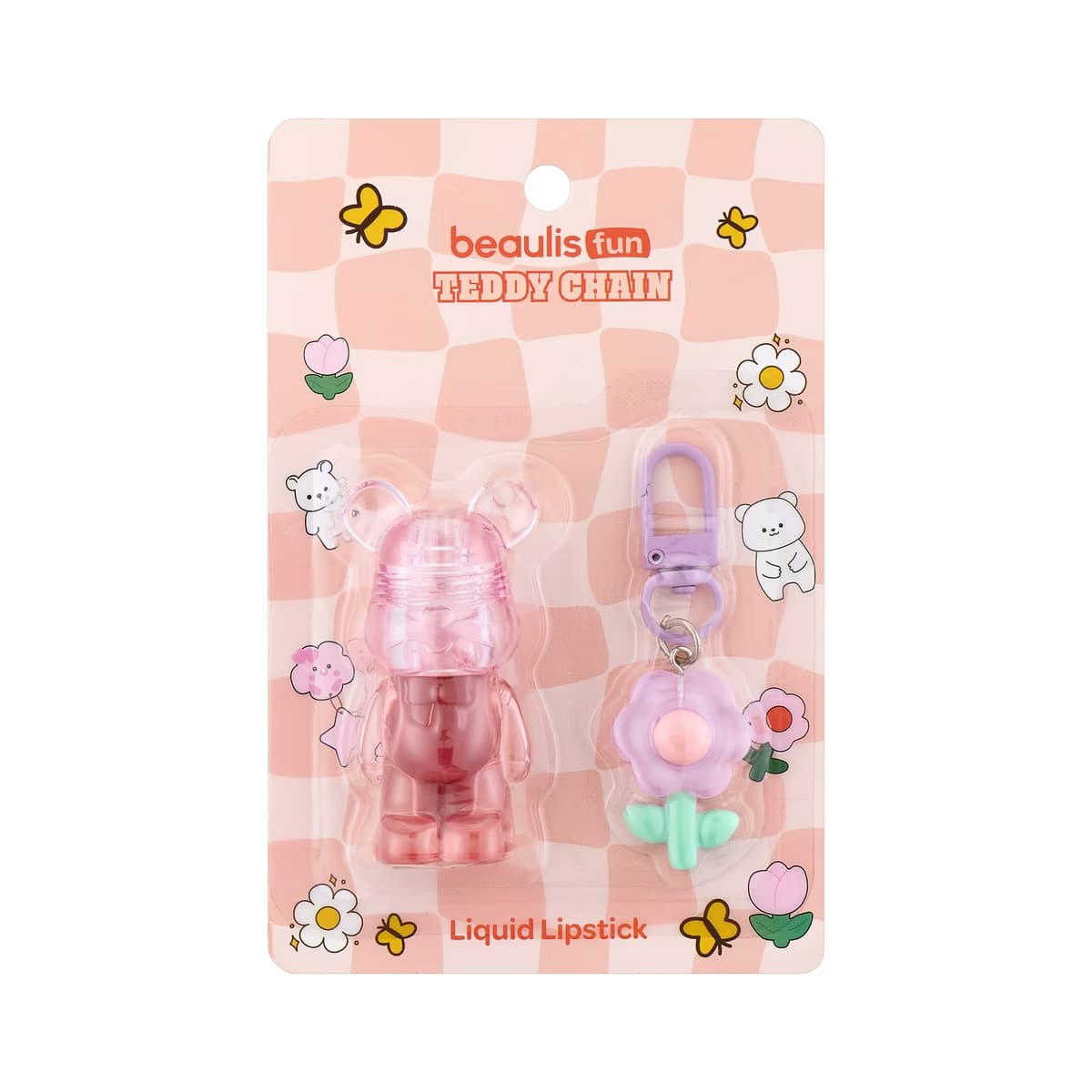 Beaulis Fun Teddy Chain Likit Ruj 211 Tedy Rose - Gratis