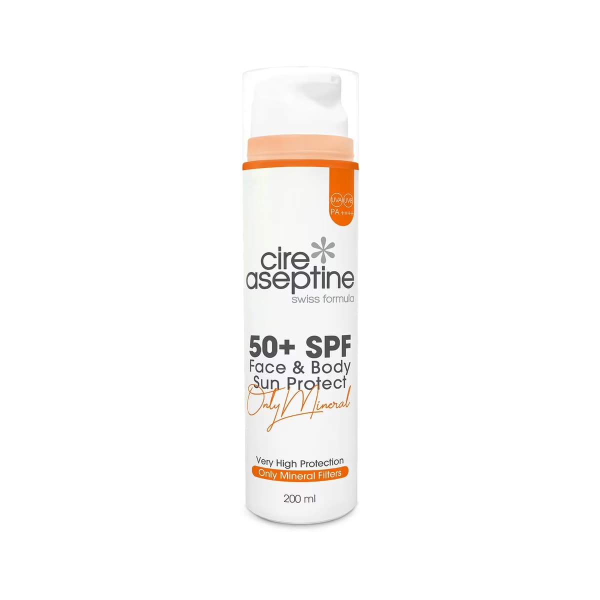 Cire Aseptine Only Mineral 50+SPF Mineral Filtreli Yüz ve Vücut Güneş Koruyucu Krem 200 ml - Gratis