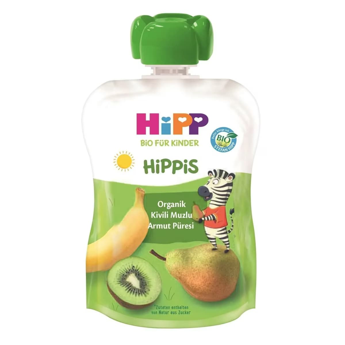 Hipp Organik Meyve Keyfi Kivili Muzlu Armut Püresi 100 gr