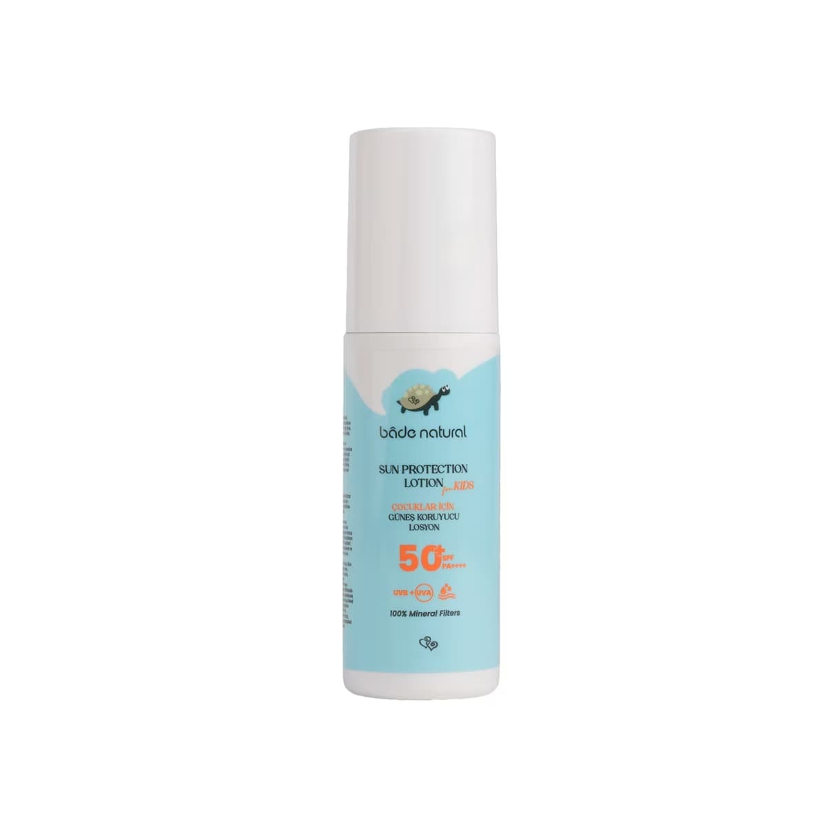 Bade Natural %100 Doğal 50+SPF Yüksek Korumalı Çocuk Güneş Koruyucu Losyon 100 ml - Gratis
