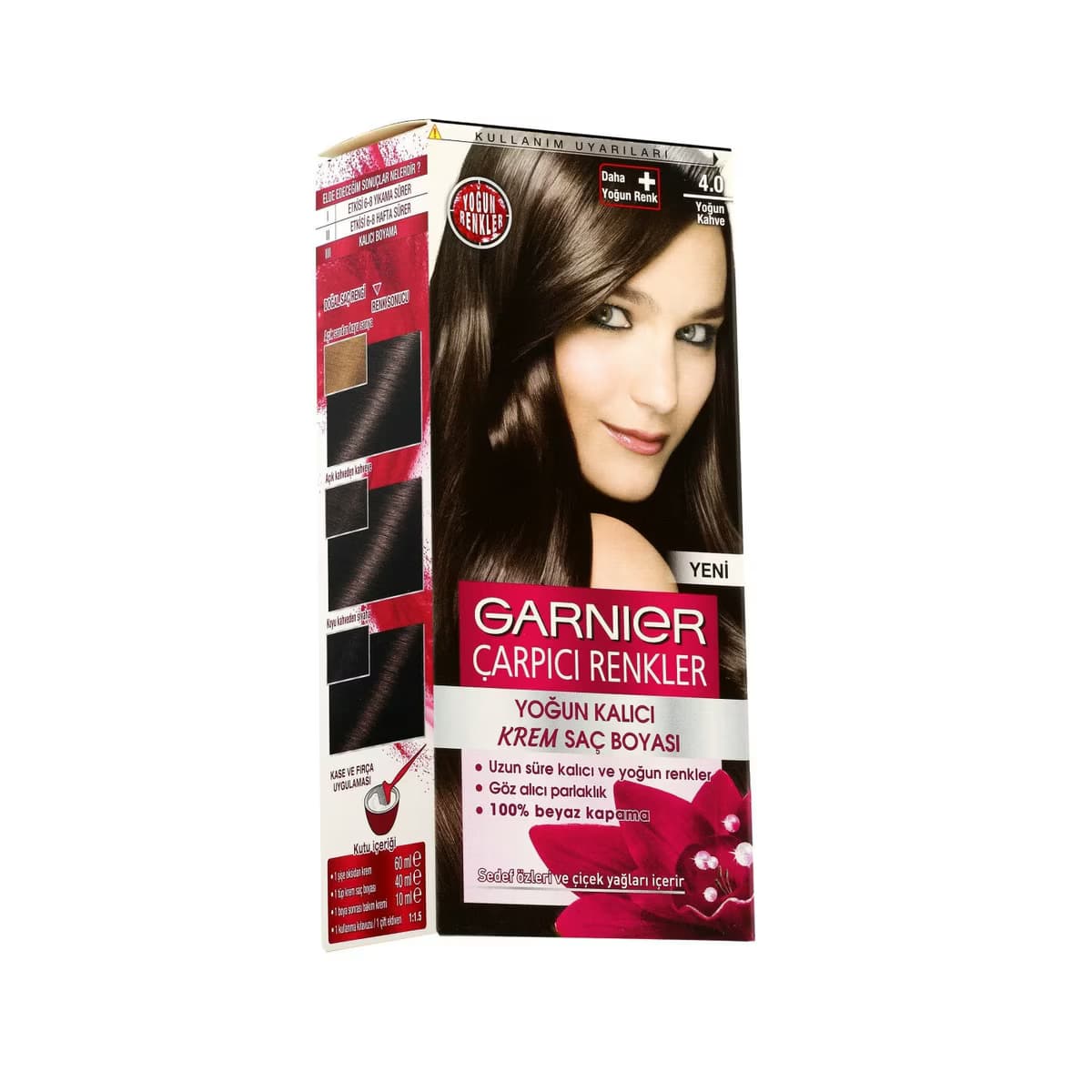 Garnier Saç Boyası Color Natural Çarpıcı Renkler Yoğun Kahve 4.0