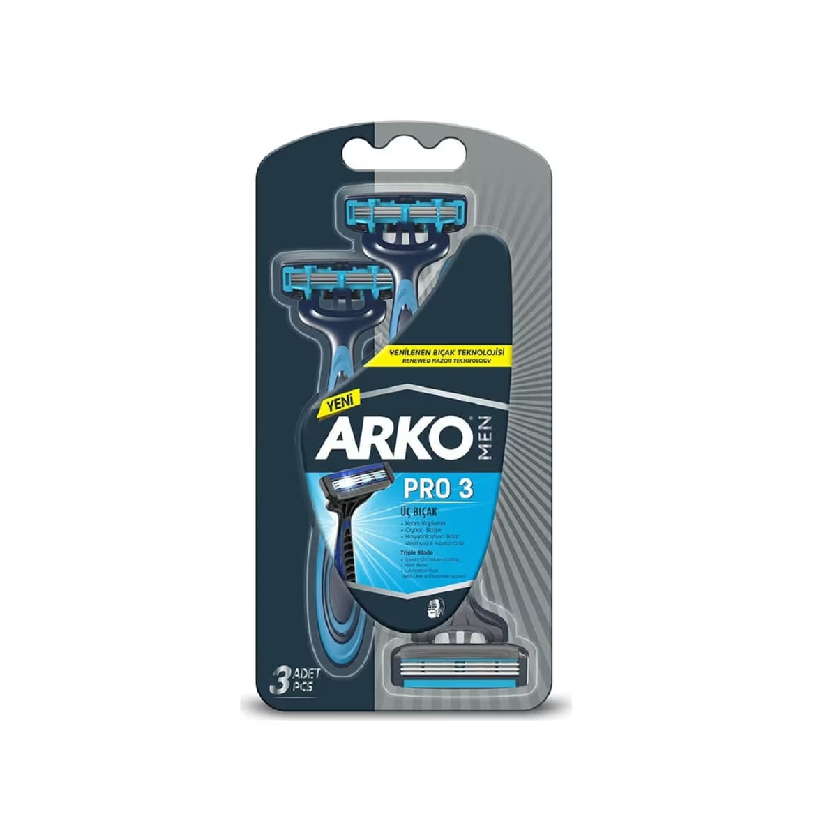 Arko Men Tıraş Bıçağı Pro 3 3'lü