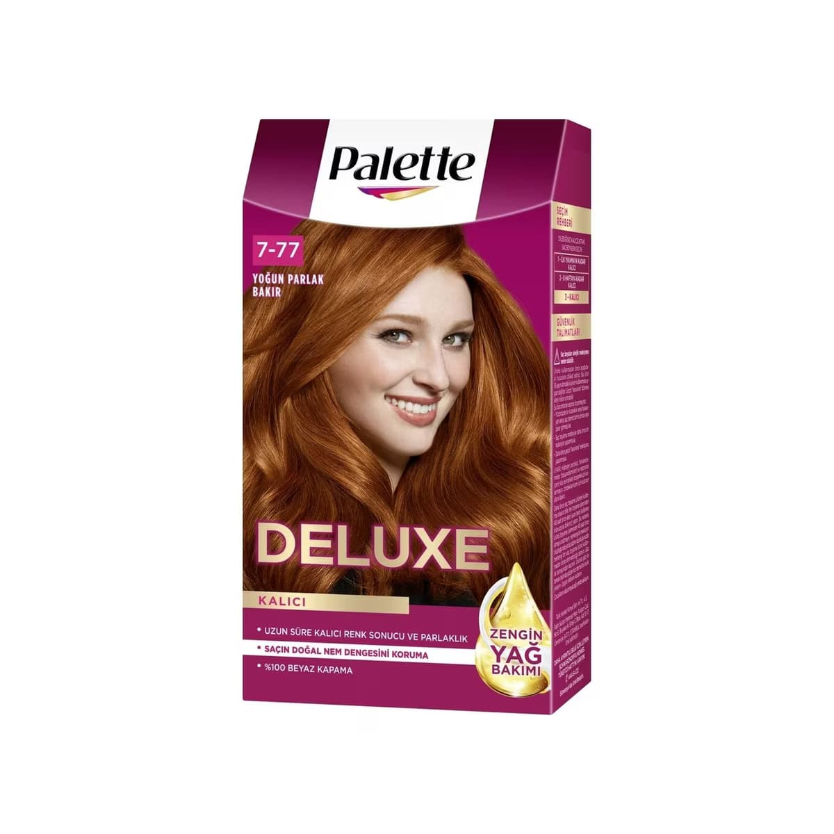 Palette Deluxe Saç Boyası Yoğun Parlak Bakır No: 7-77 50 ml