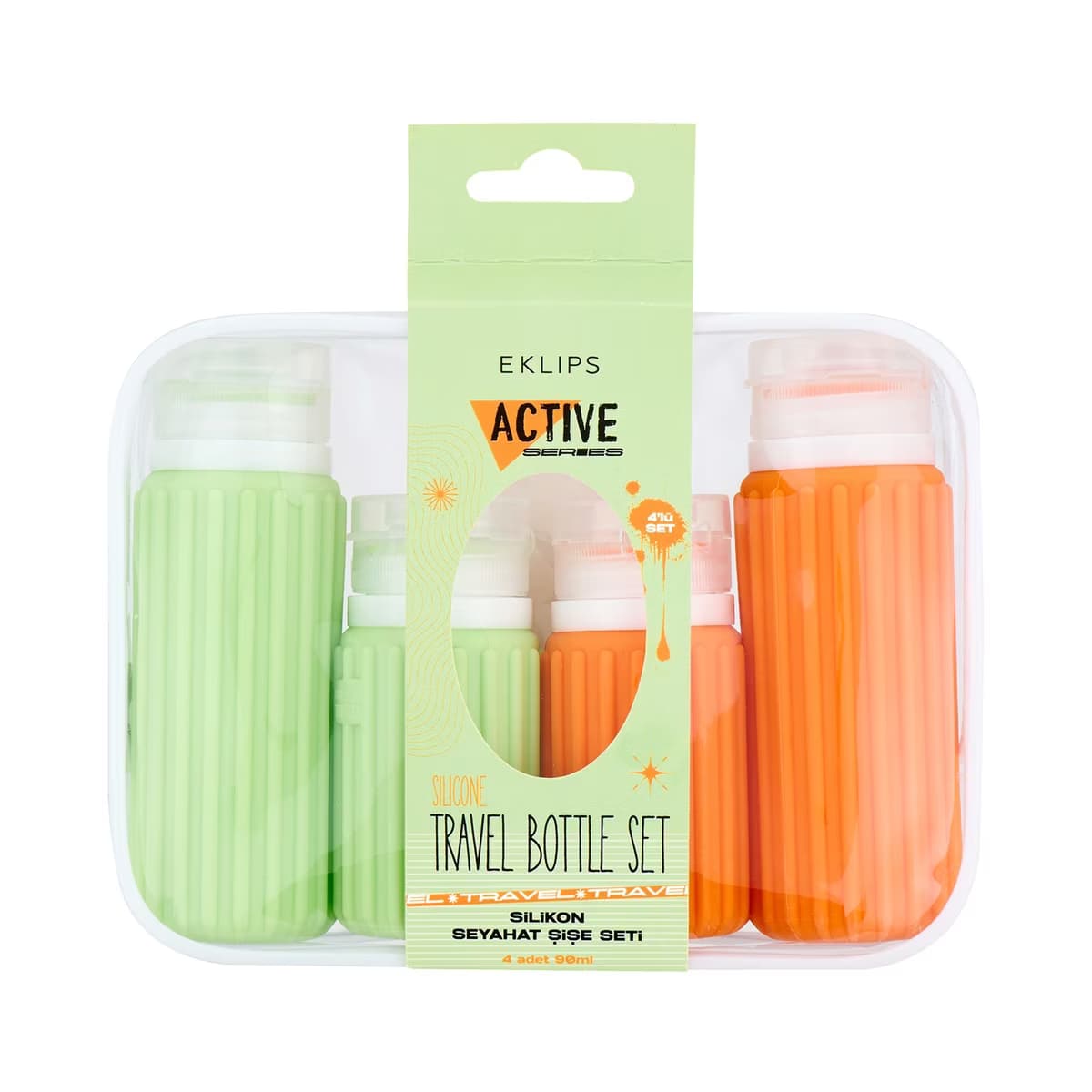 Eklips Travel 4'lü Şişe Seti 90 - 60 ml - Gratis