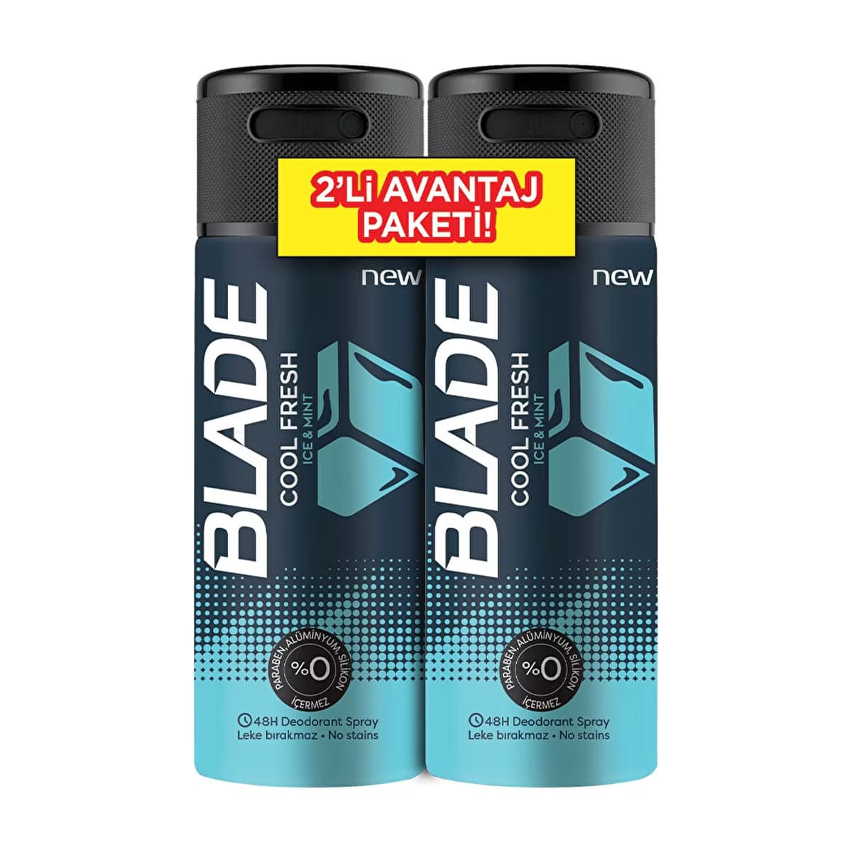 Blade Erkek Deodorant Sprey Cooler 2 x 150 ml - Gratis