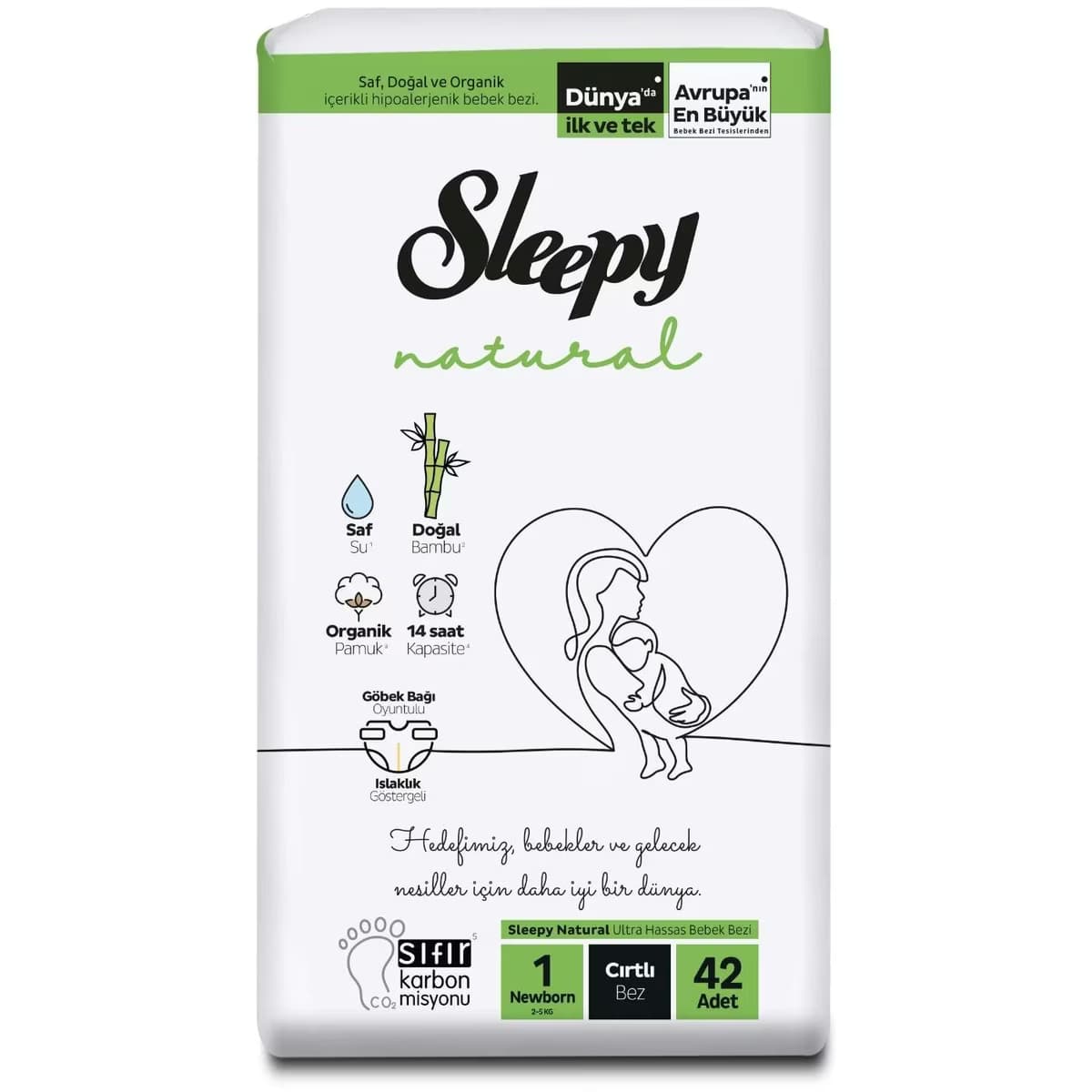 Sleepy Bebek Bezi Jumbo Yenidoğan 42'li