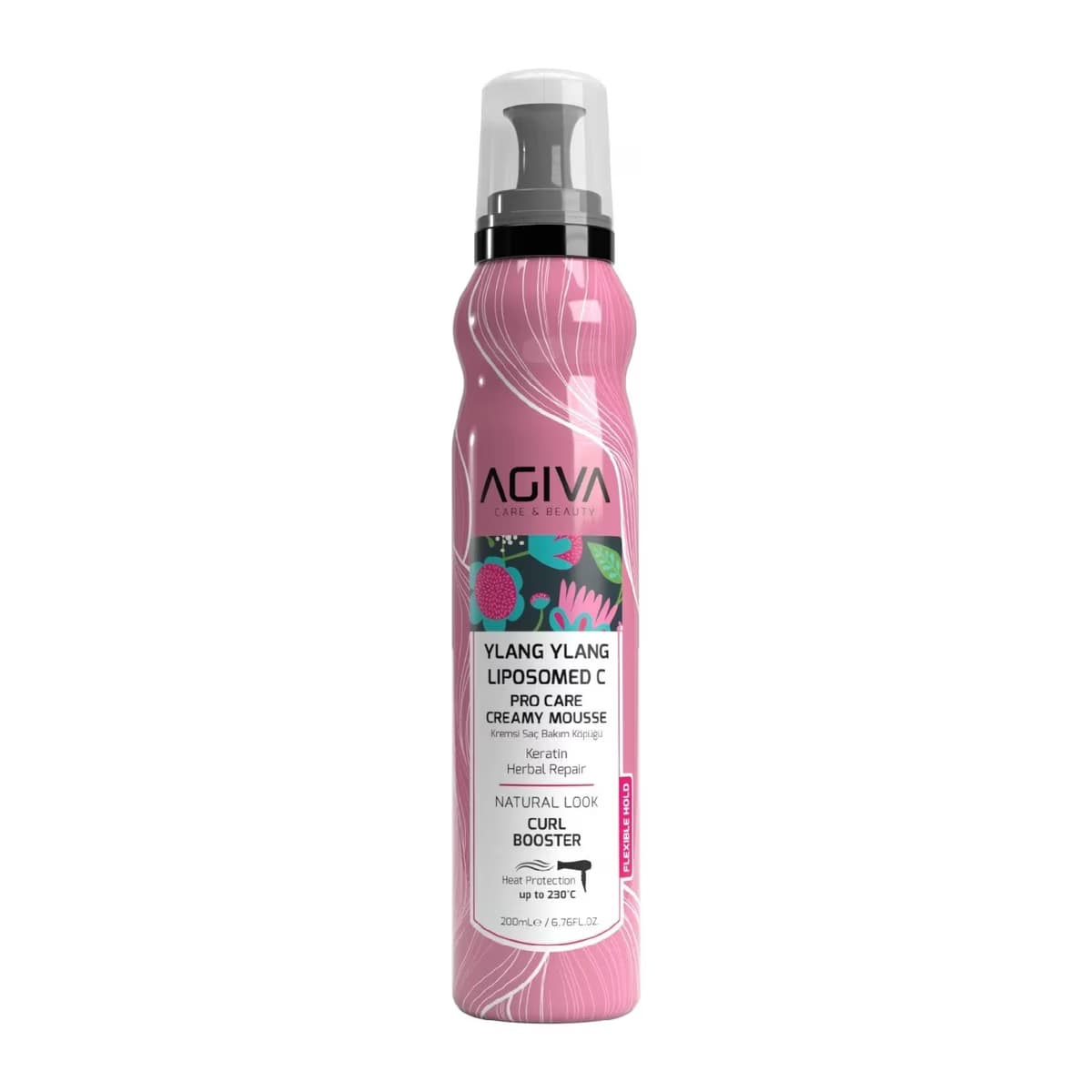 Agiva Care&Beauty Ylang Ylang Lipozomed C Saç Köpüğü Flexıble Hold 200 ml