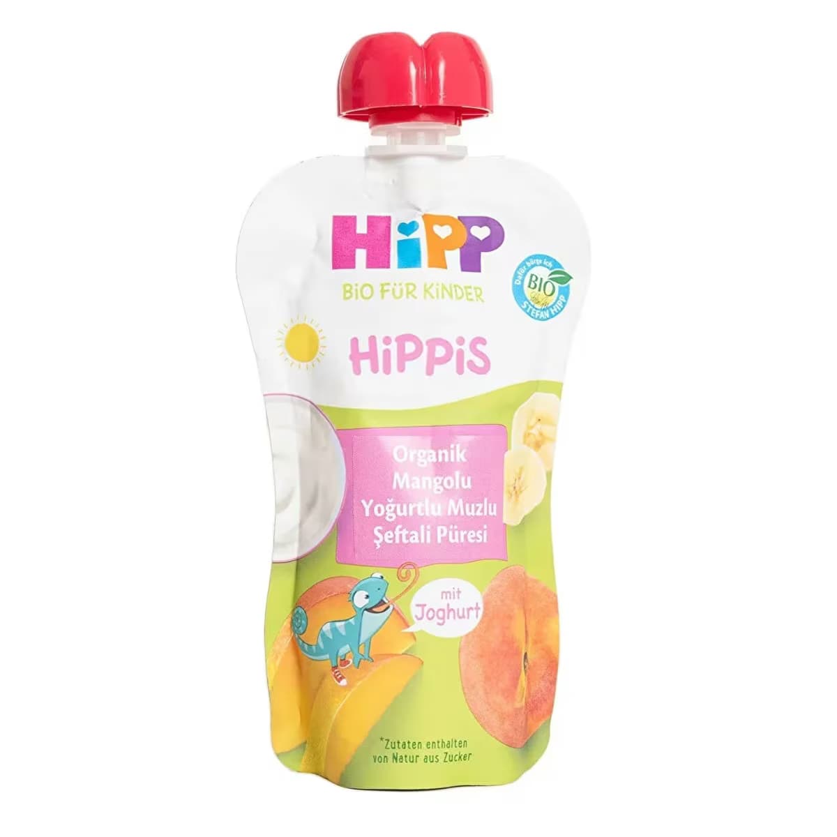 Hipp Organik Mangolu Yoğurtlu Muzlu Şeftali Püresi 100 gr
