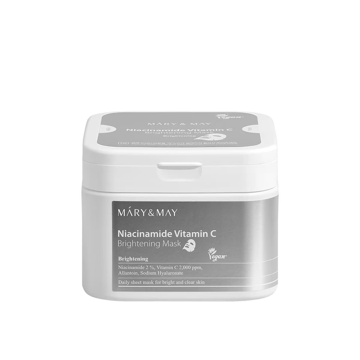 Mary & May Niasinamid ve C Vitamini İçerikli Aydınlatıcı Kağıt Yüz Maskesi 30 Adet - Gratis