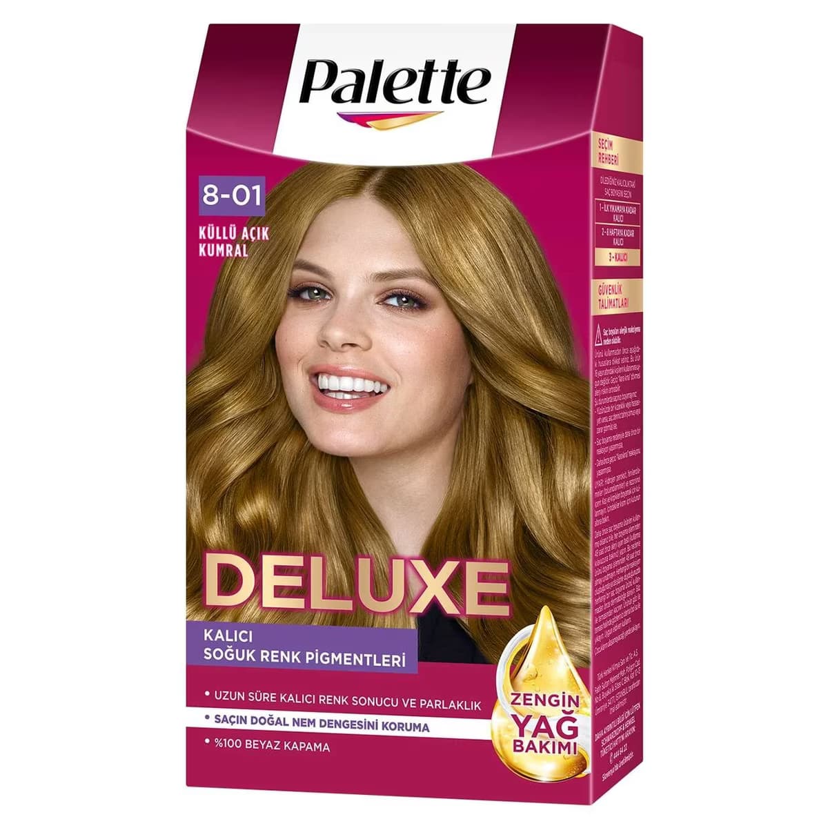 Palette Deluxe Saç Boyası Küllü Açık Kumral No: 8-01 50 ml