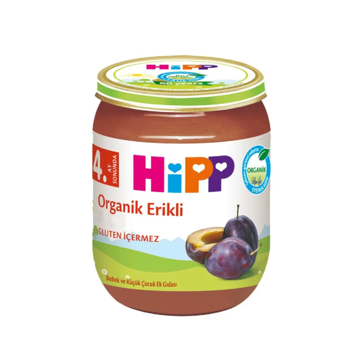 Hipp Organik Kavanoz Maması Erik Püresi 125 gr