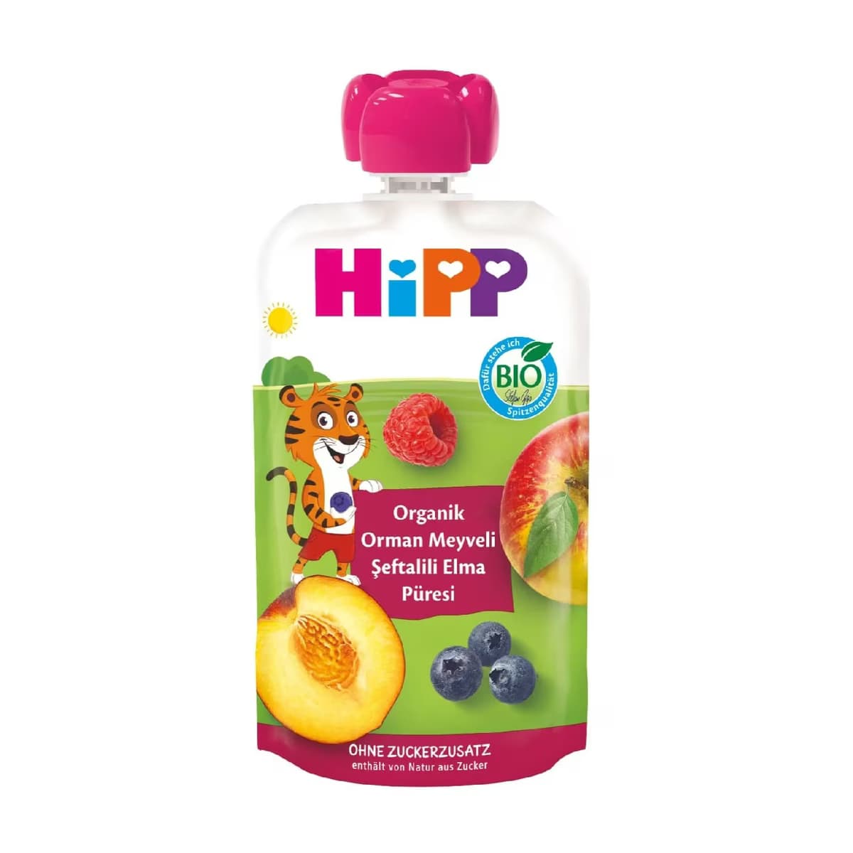 Hipp Organik Orman Meyveli Şeftalili Elmalı Meyve Püresi 100 gr