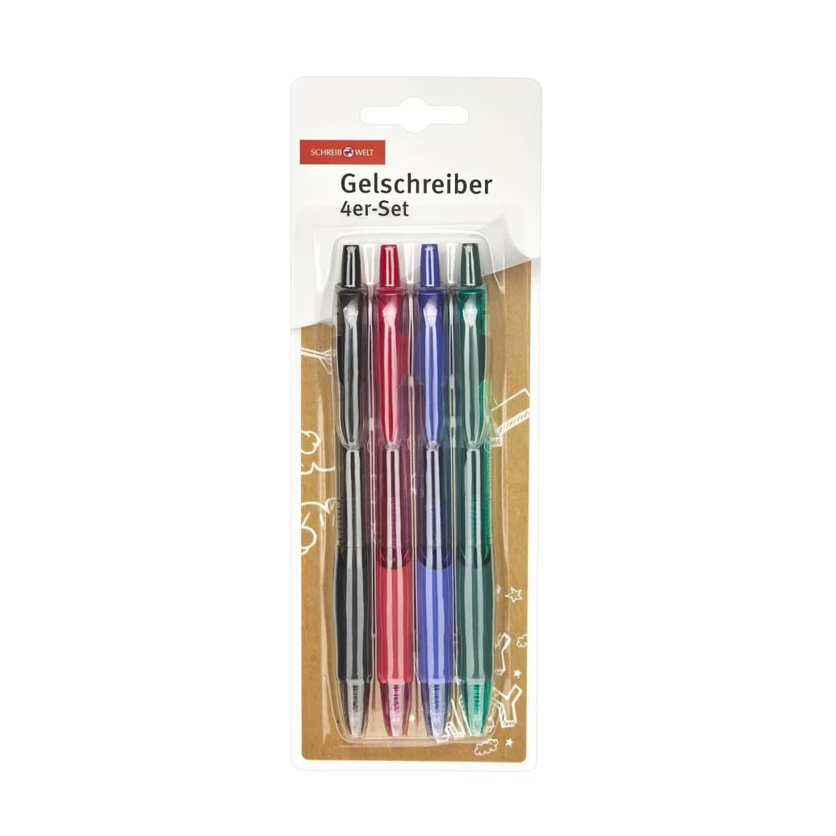 Schreibwelt Tükenmez Kalem Jel 4'lü
