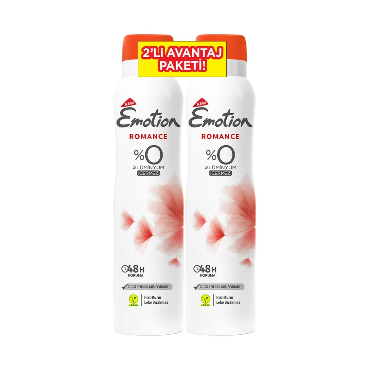 Emotion Romance Kadın Deodorant Sprey 2 x 150 ml - Gratis