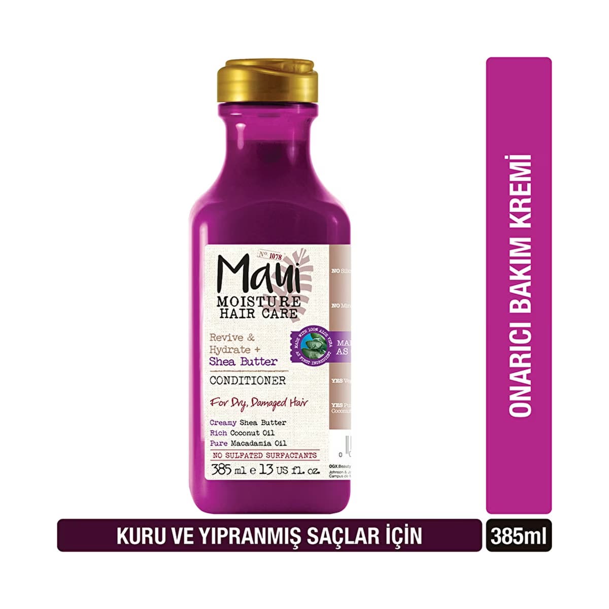 Maui Onarıcı Shea Butter Saç Bakım Kremi 385 ml - Gratis
