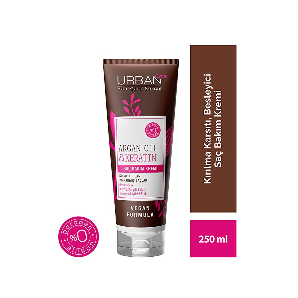 Urban Care Argan Oil & Keratin Besleyici ve Kırılma Karşıtı Saç Bakım Kremi 250 ml - Gratis