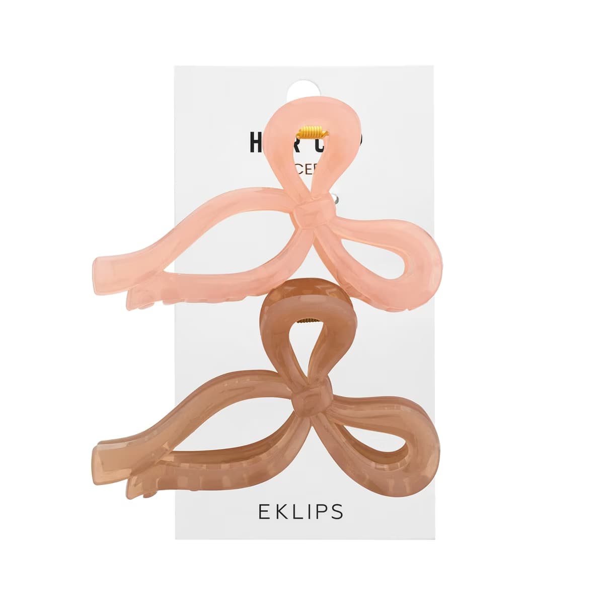Eklips 2'li Buzlu Kurdele Toka Pembe Kahve - Gratis