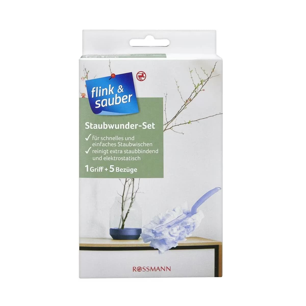 Flink & Sauber Kolay Toz Alma Seti 1 Tutma Sapı + 5 Kılıf