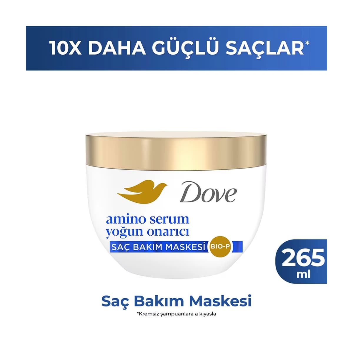 Dove Amino Serum Yoğun Onarıcı Saç Bakım Maskesi 265 ml - Gratis