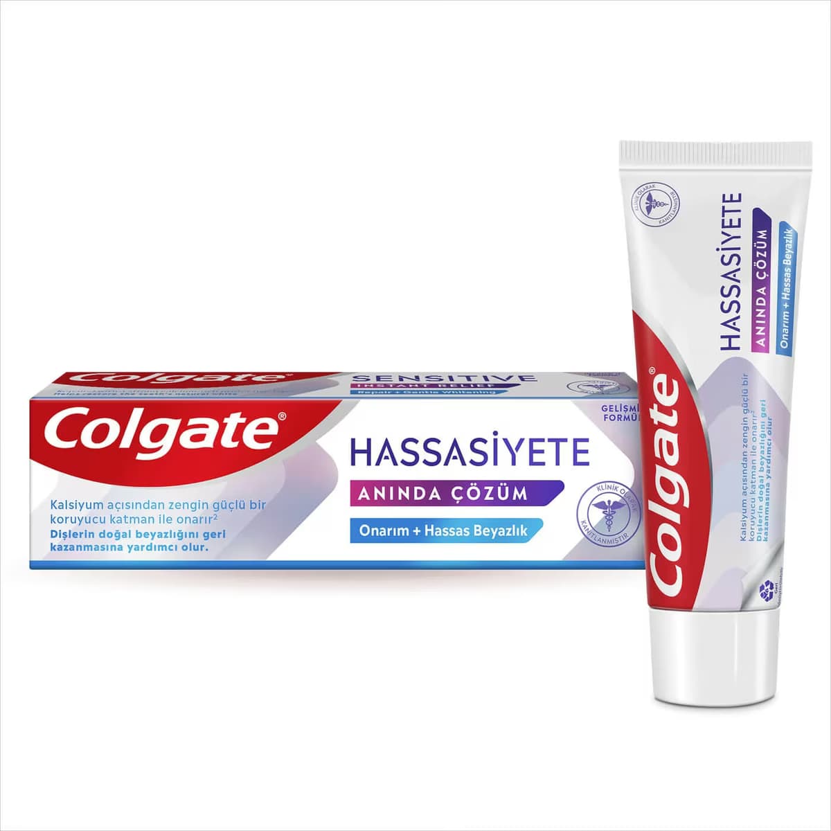 Colgate Diş Macunu Hassasiyete Anında Çözüm Onarım + Hassas Beyazlık 75 ml