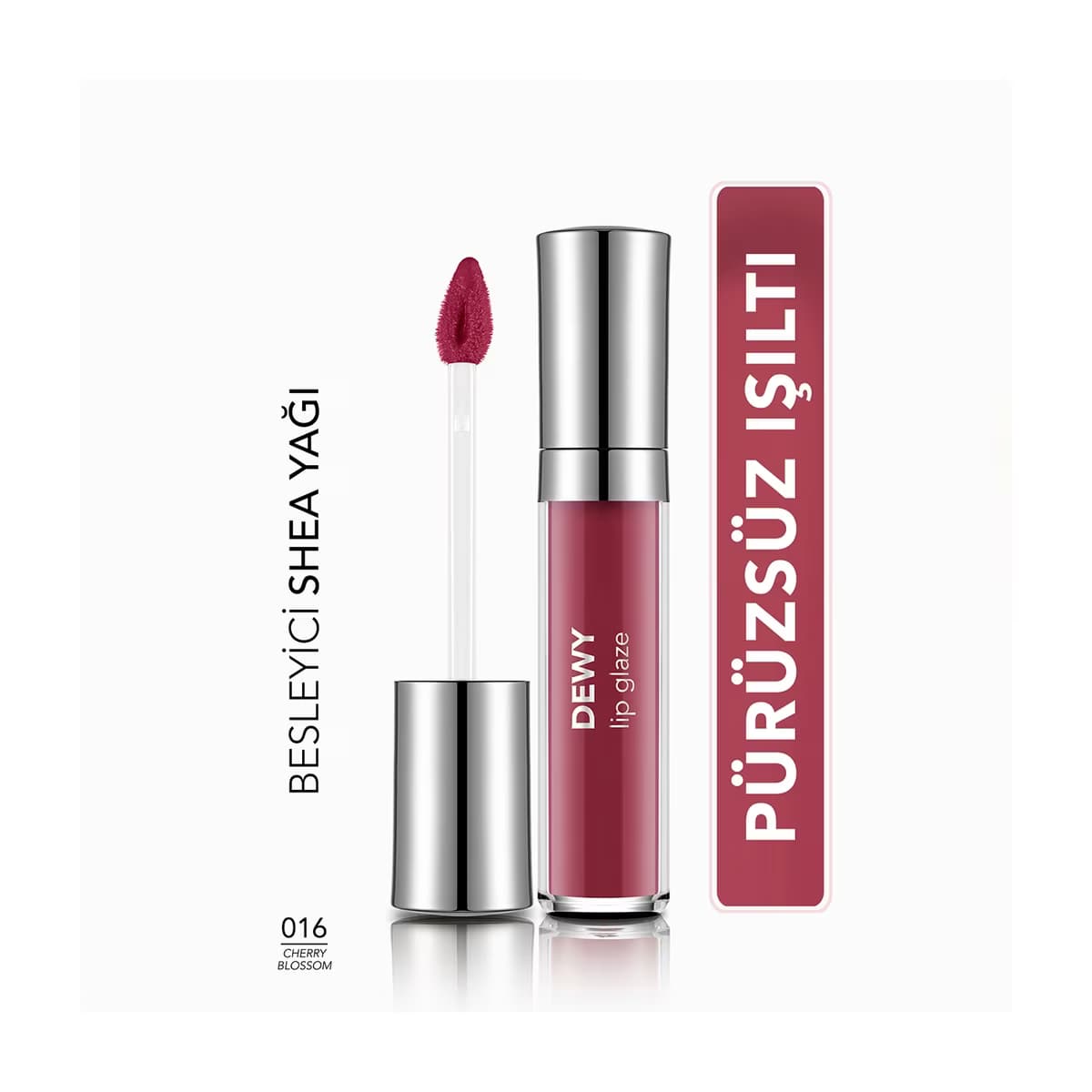 Flormar Dewy Lip Glaze Dudak Parlatıcısı 016 Chery Blossom - Gratis