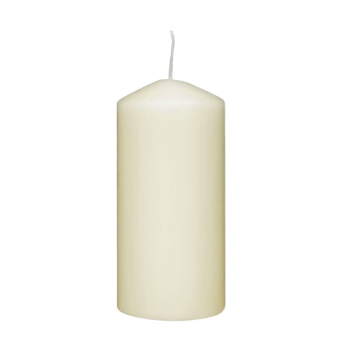 Rubin Licht Silindir Mum Şampanya, 150x70 mm