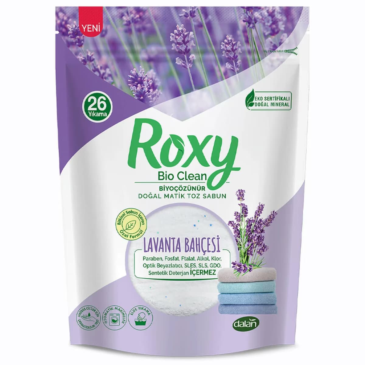 Dalan Roxy Matik Toz Sabun Lavanta 800 gr