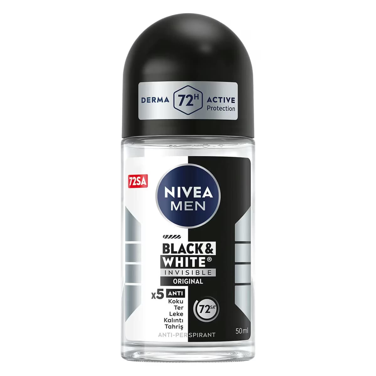 Nivea Men Roll-On Deo Invisible Black & White 50 ml