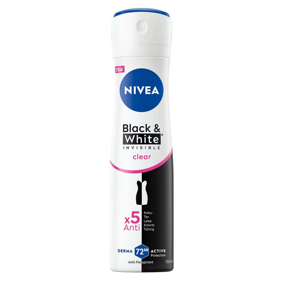 Nivea Kadın Sprey Deodorant Black&White Clear 150ml