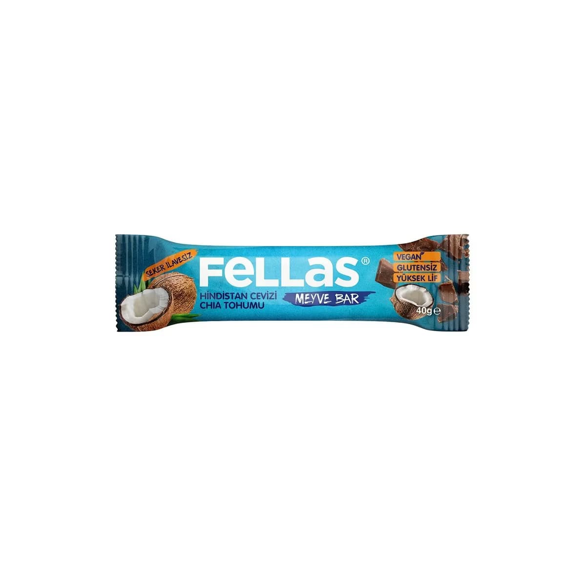 Fellas Meyve Bar Chia ve Hindistan Cevizi 40 gr