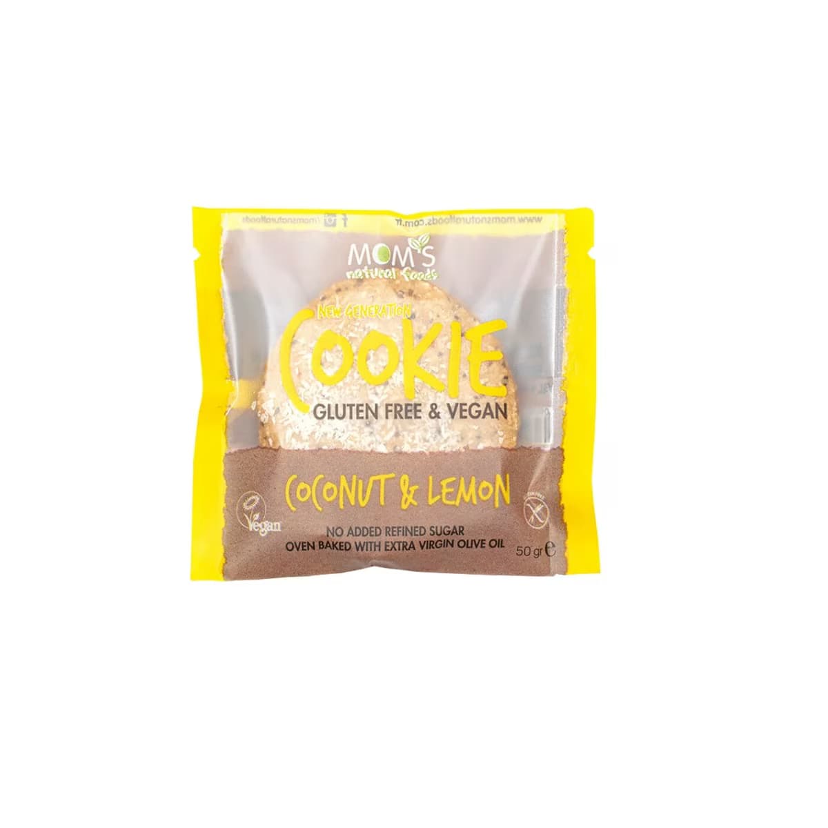 Mom's Glutein Free Cookie Cococut & Lemon Cookie 50gr