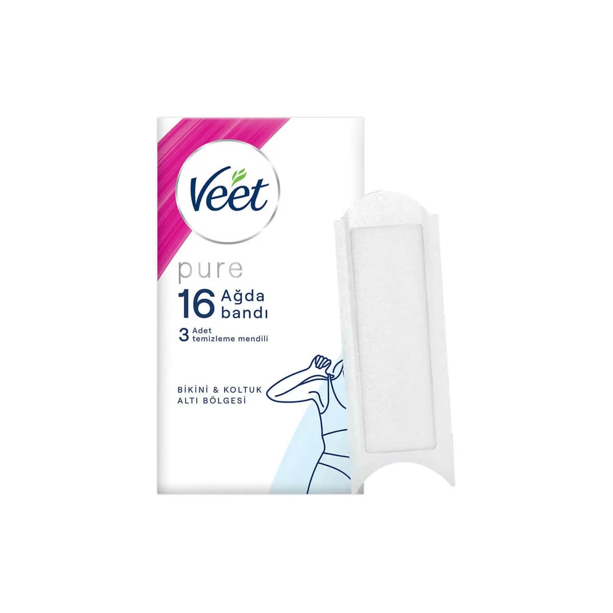 Veet Pure Ağda Bandı Bikini&Koltuk altı 16'lı