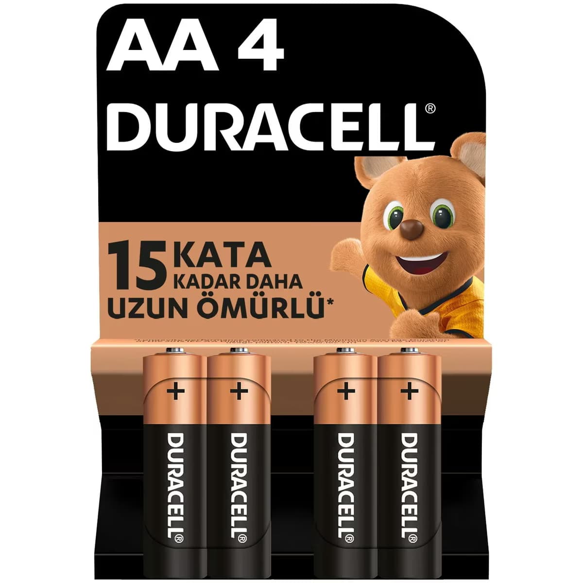 Duracell AA Alkalin Kalem Pil 4'lü paket 1,5 V LR6/MN1500