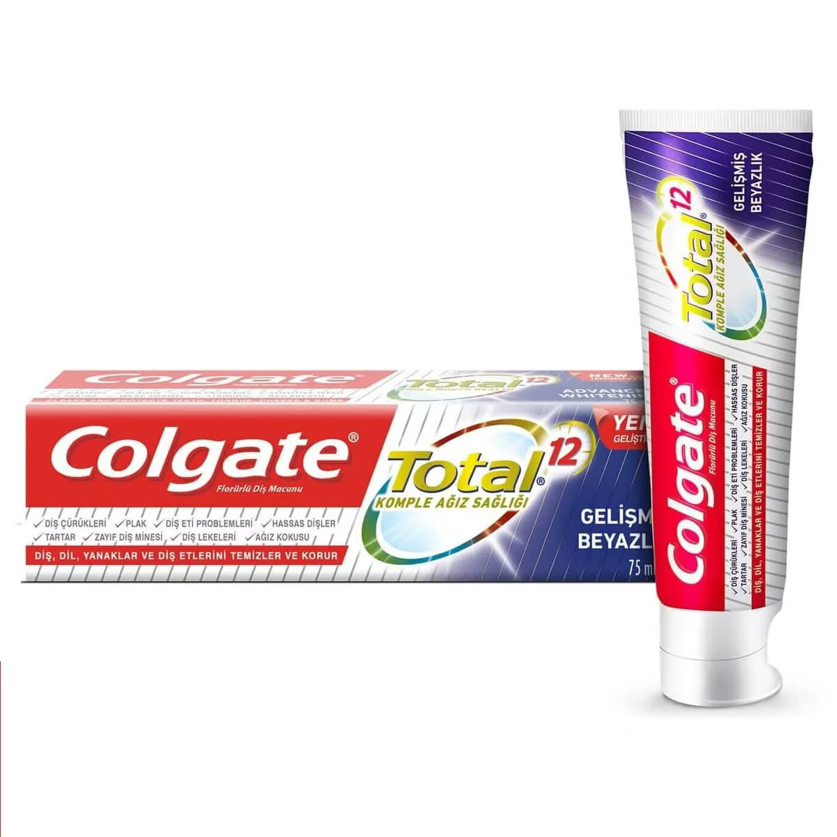 Colgate Diş Macunu Gelişmiş Beyazlık 75 ml