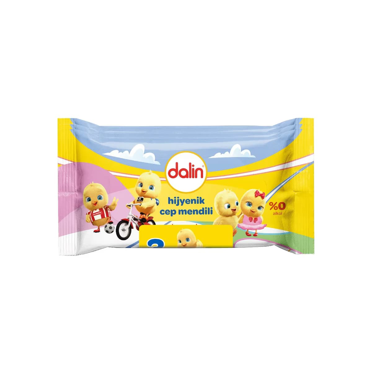Dalin Islak Cep Mendili Hijyenik 3x15 adet