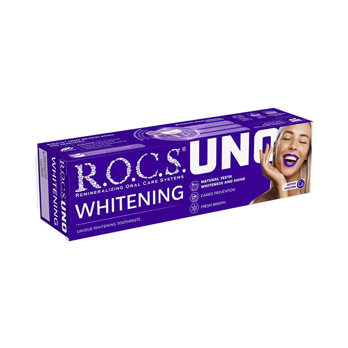 Rocs Uno Hızlı Beyazlatıcı Diş Macunu 74 gr - Gratis