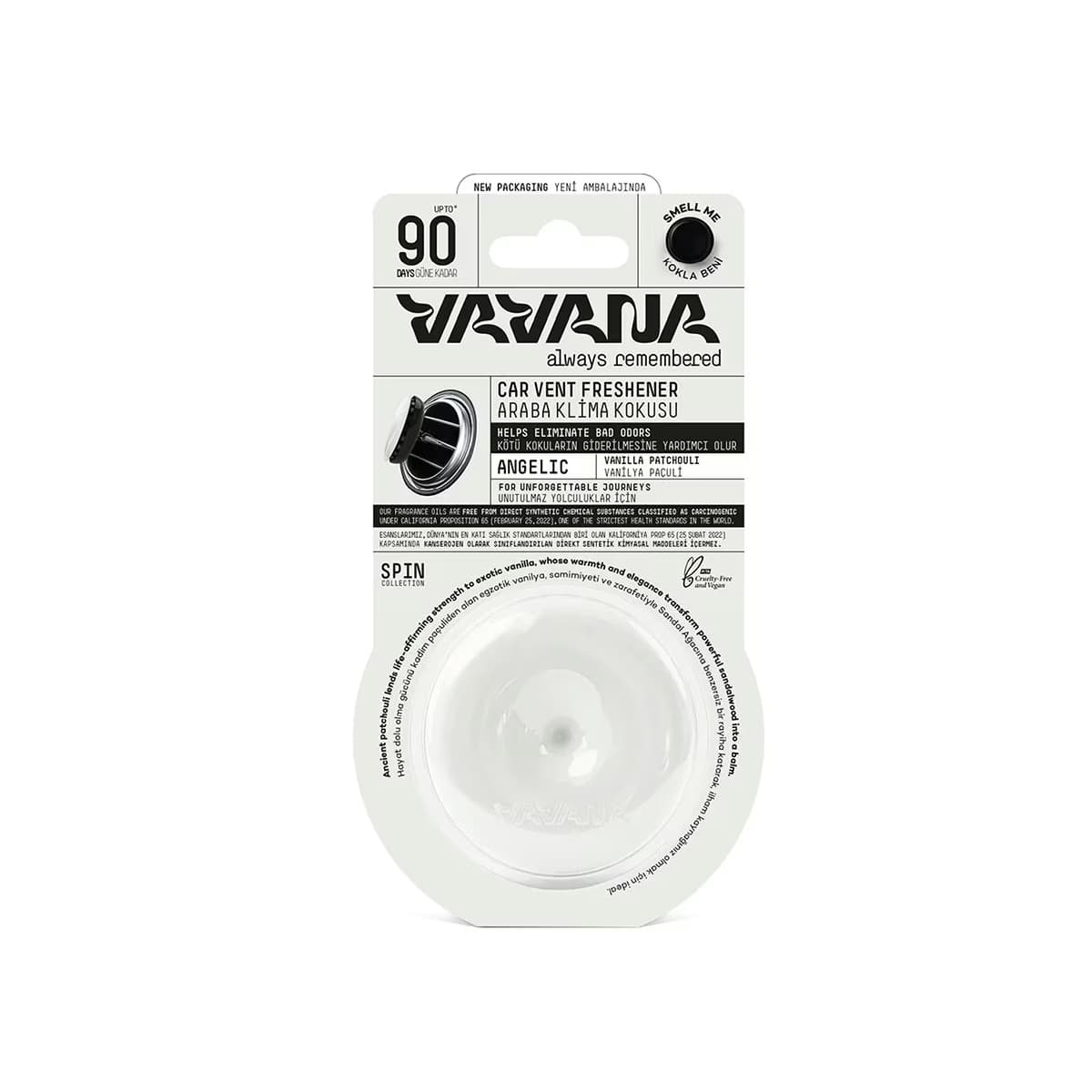 Vavana Spin Araba Klima Kokusu Angelic 1 Adet
