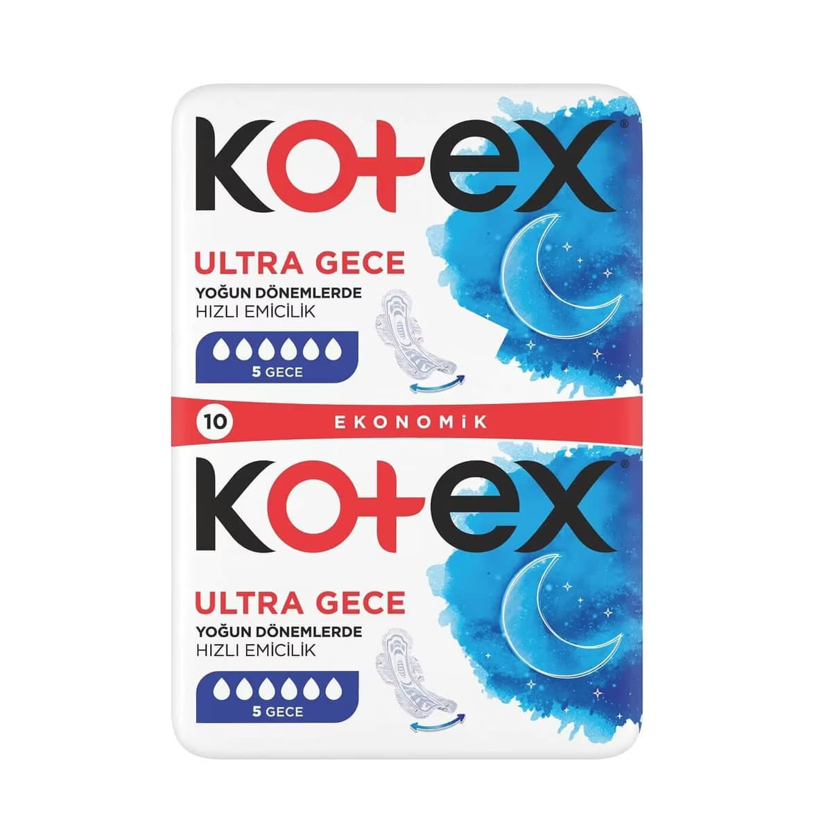 Kotex Ped Ultra Double Gece 10'lu