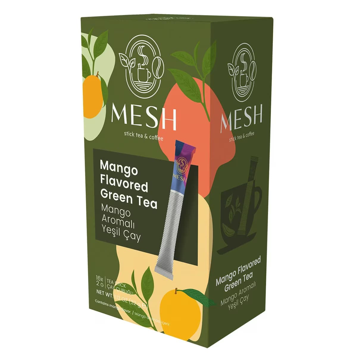 Mesh Stick Yeşil Çay Mango 32 gr