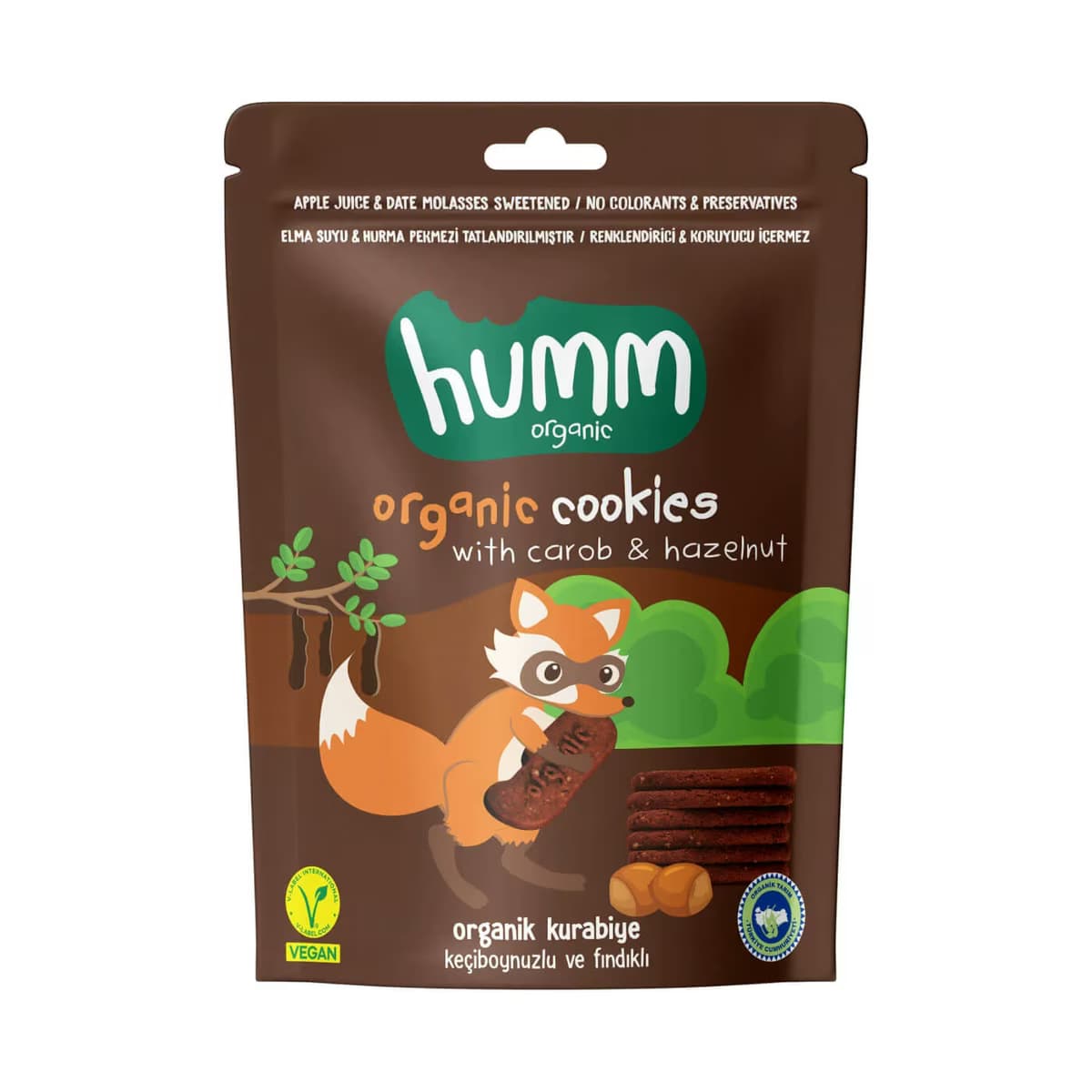 Humm Organik Vegan Keçiboynuzlu Ve Fındıklı Kurabiye 55 gr