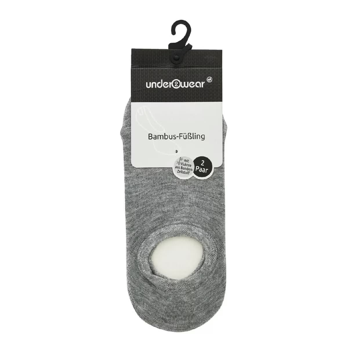 Underwear Bambu Çorap 2’li Gri Melanj 35-38