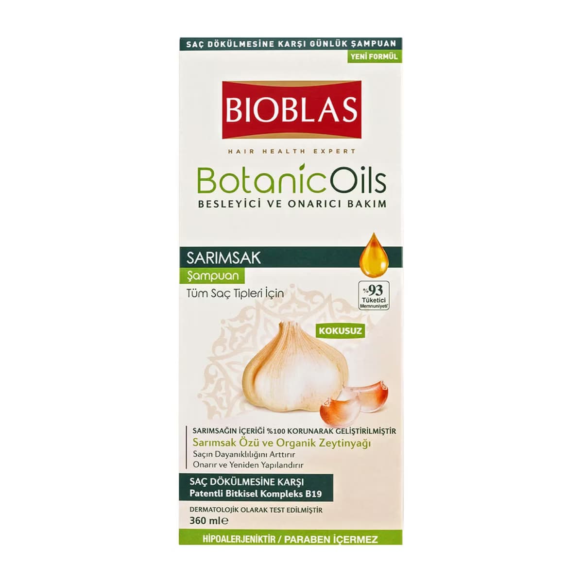 Bioblas Şampuan Sarımsak Özlü Saç Dökülmesine Karşı Etkili 360 ml