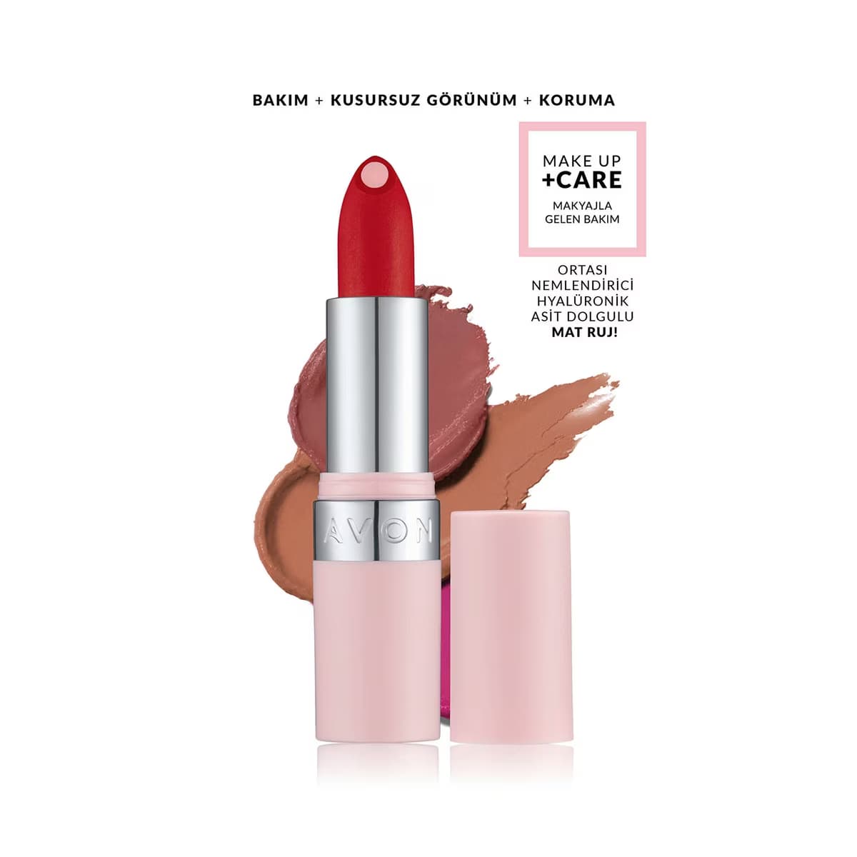 Avon Make Up +Care Hydramatic Mat Ruj Flame - Gratis